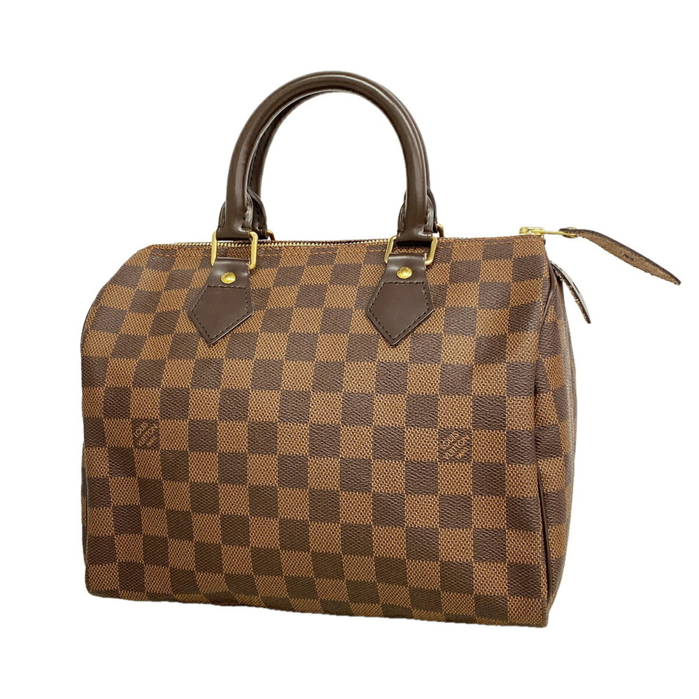Louis Vuitton Damier Speedy 25 Handbag N41532 Ebene Women's